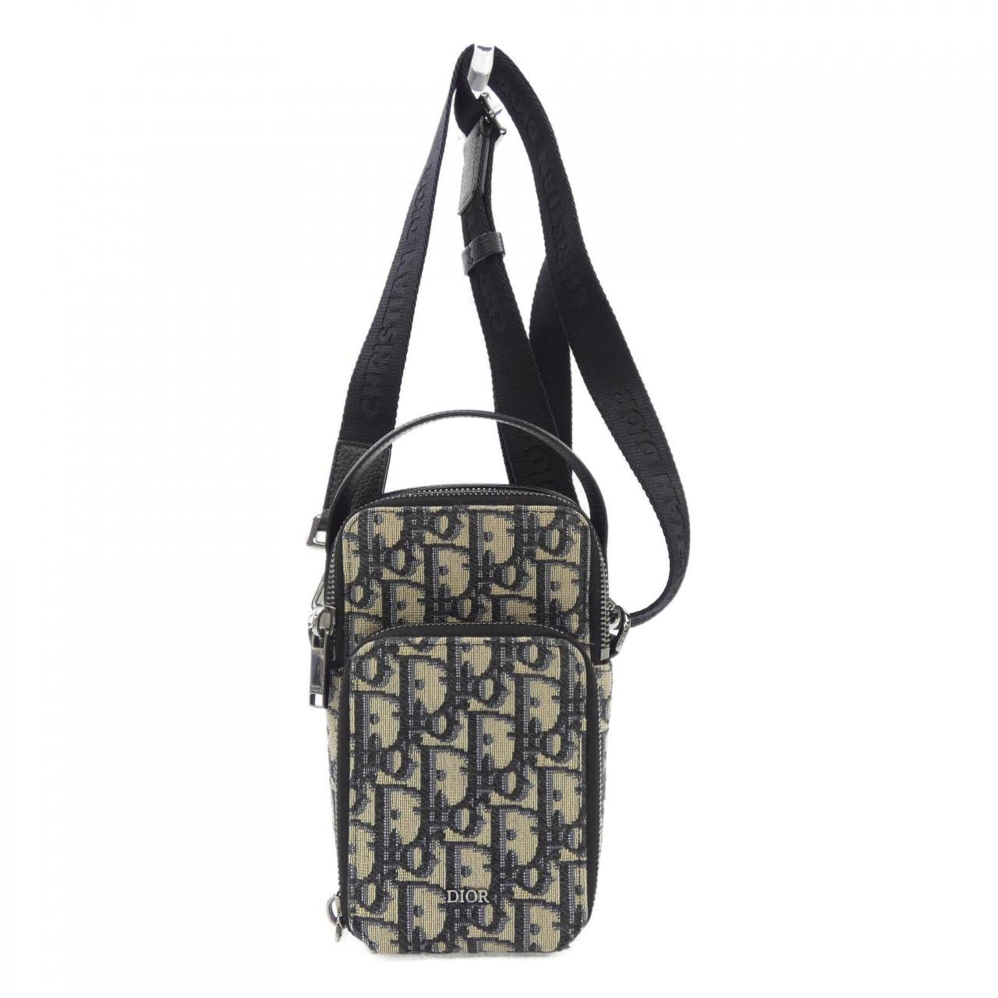 Christian Dior Beige Black Navy Handbag Style 3