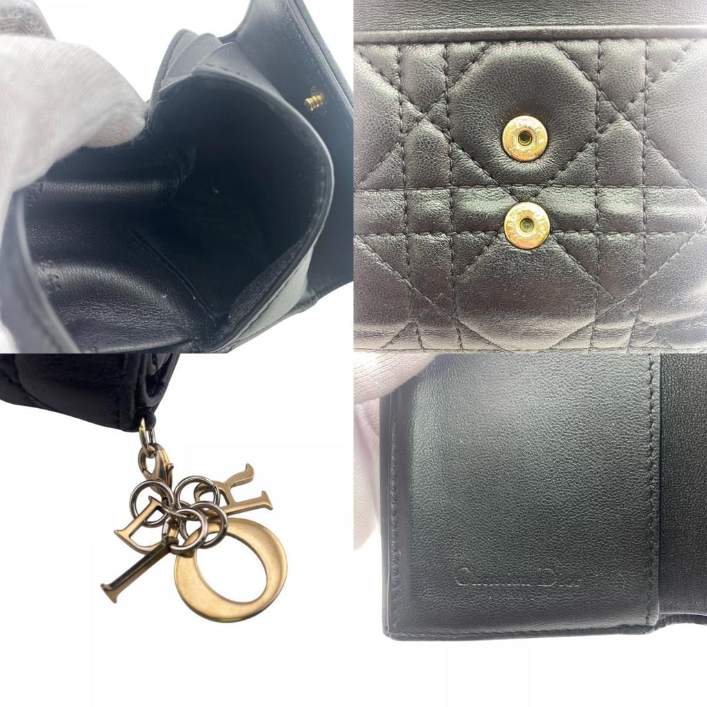 Dior Compact Wallet Lady Trifold Handbag