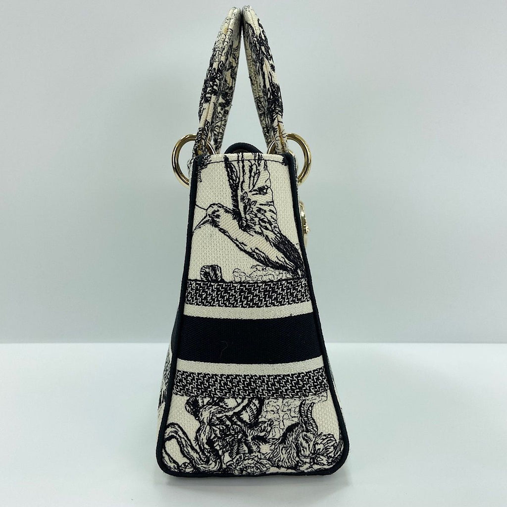 Dior Handbag Lady Embroidery 2-Way