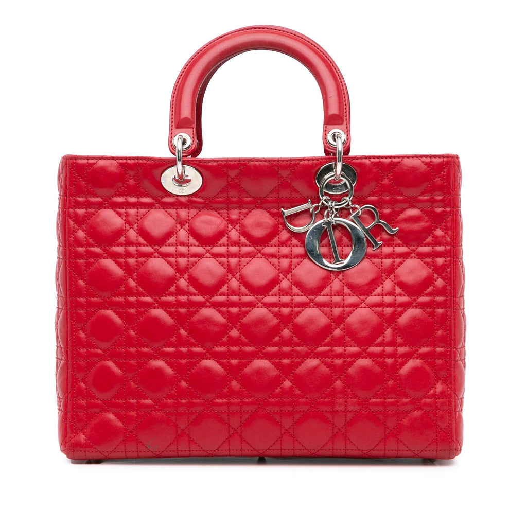 Dior Lady Dior Leather Handbag