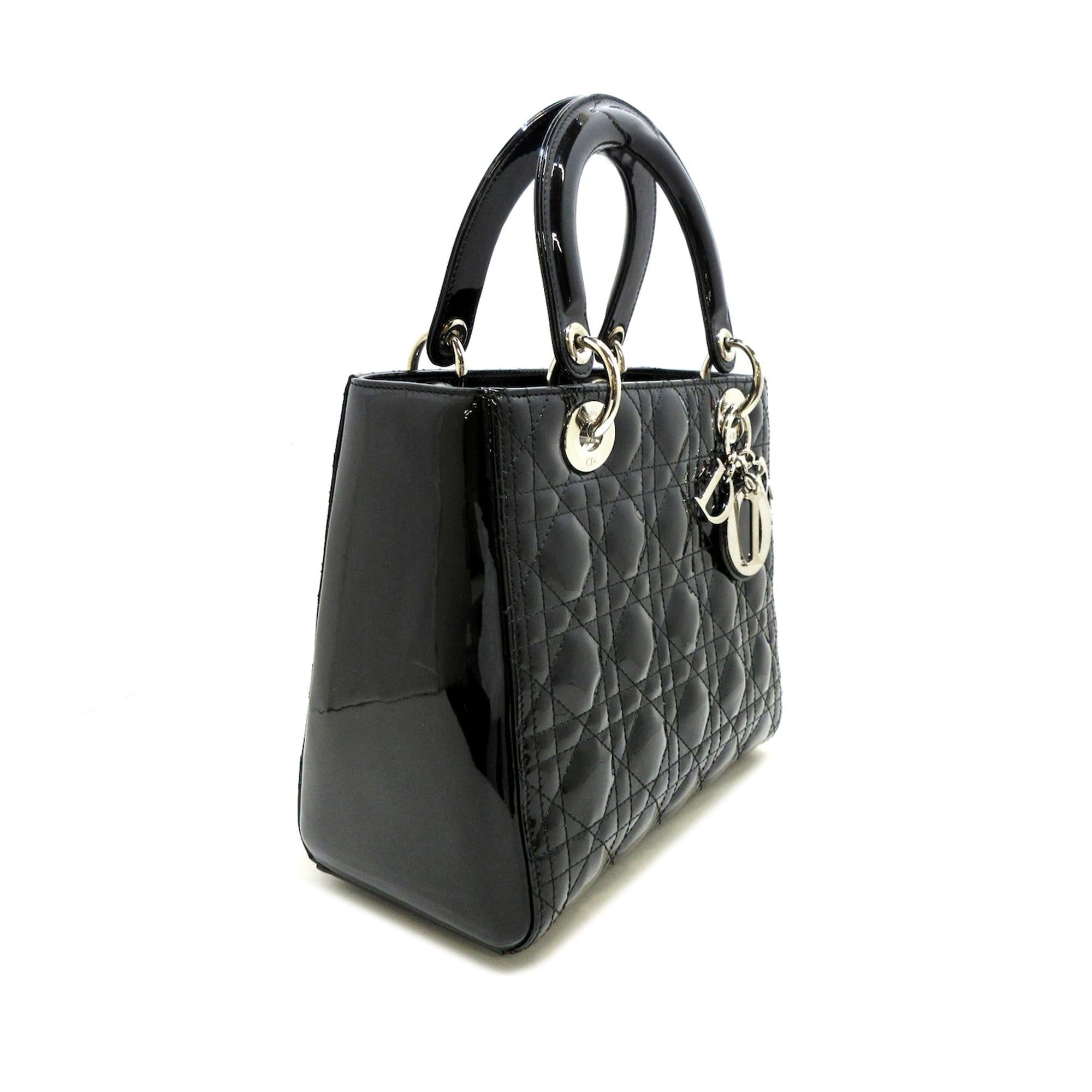 Dior Lady Dior Leather Mini Handbag