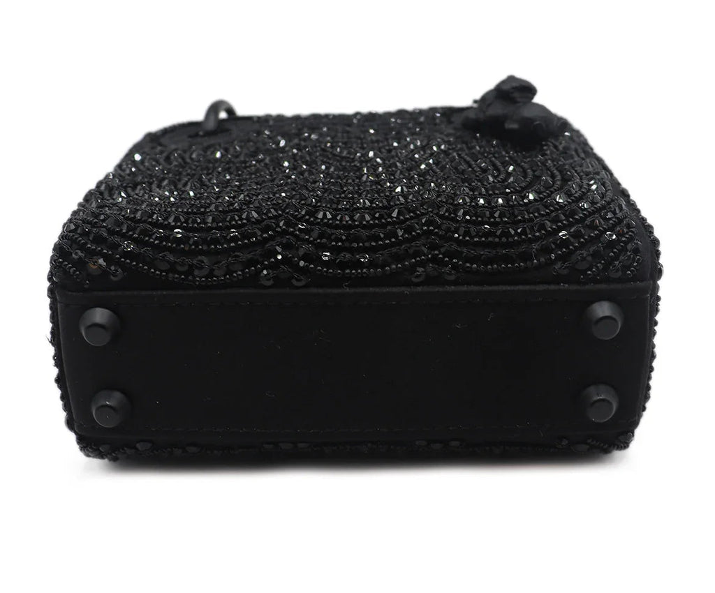 Mini Dior Black Beaded Handbag