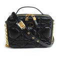 Dior Macrocanage Caro Box Bag 2-Way Shoulder Black S5140 Ungx M900